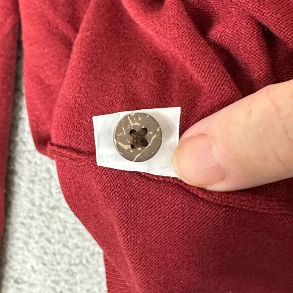 Tommy Bahama Burgundy Silk Blend Sweater Polo Large Preppy Casual Y2K - Picture 6 of 8